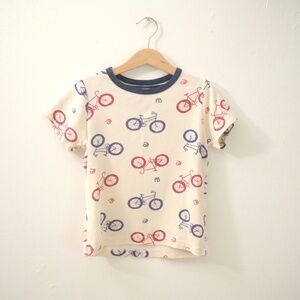 Petit Bateau Kids Bike Print T-shirt (PJ top) / Size 6Y